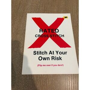 Vintage X Rated Cross Stitch Pattern Book Stitch At Your Own Risk Suzy's Critter
